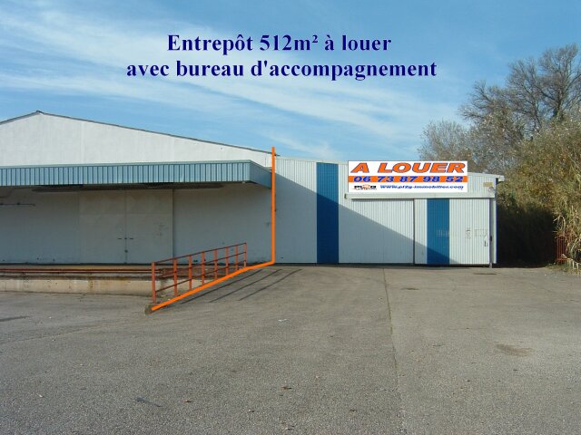 Entrepôt à louer à Chateaurenard avec bureau d'accompagnement