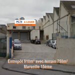 Entrepôt à louer à Marseille avec 3 quais