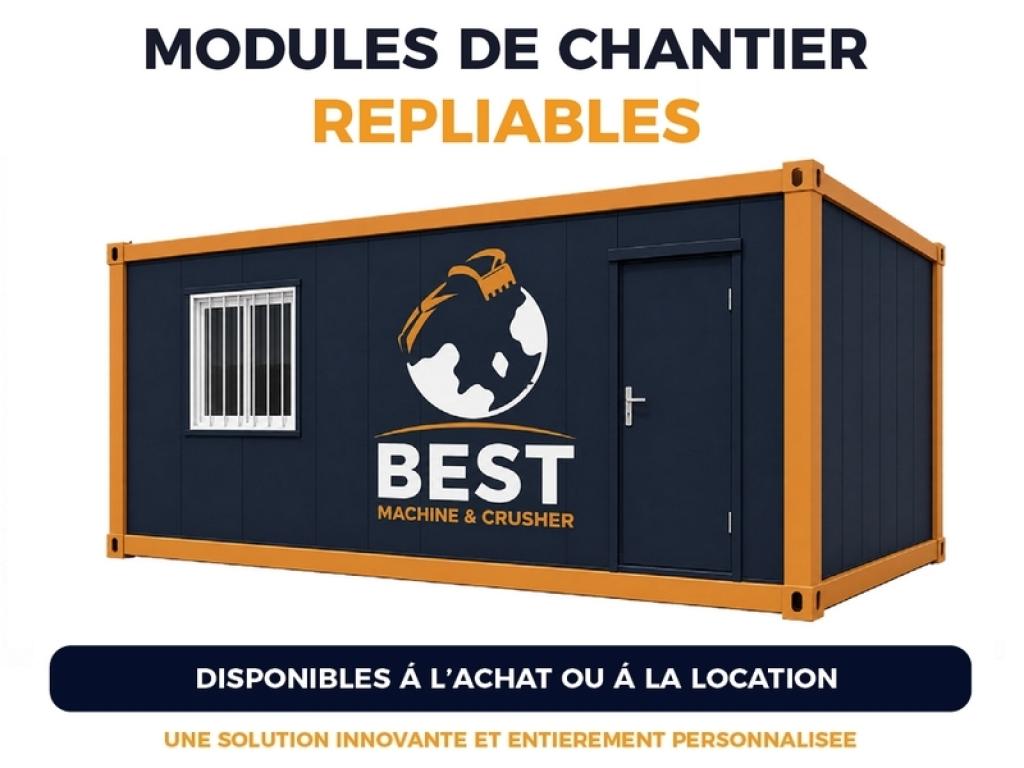 CONTENEURS REPLIABLES BASE DE VIE : la solution modulaire pour vos chantiers
