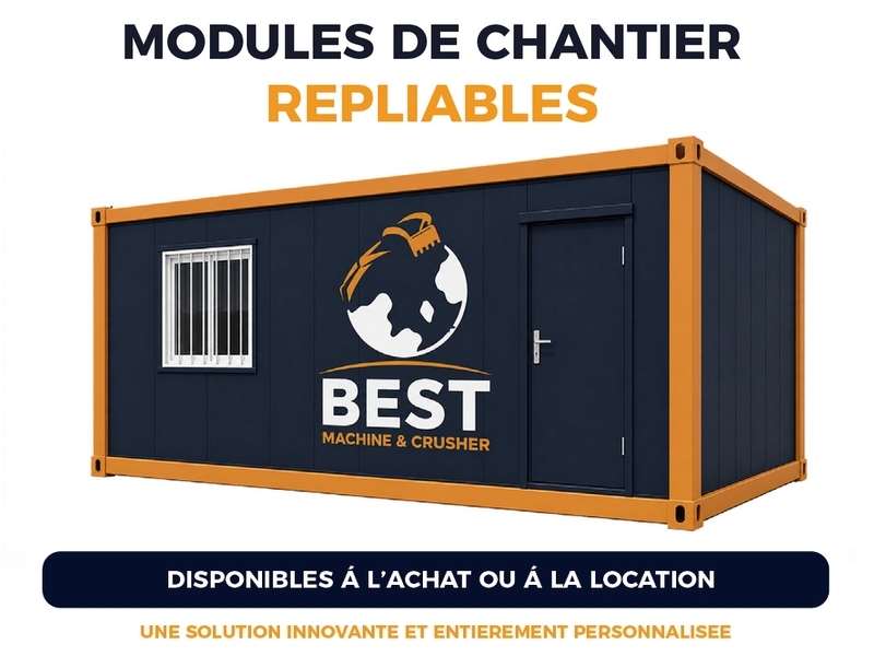 CONTENEURS REPLIABLES BASE DE VIE : la solution modulaire pour vos chantiers