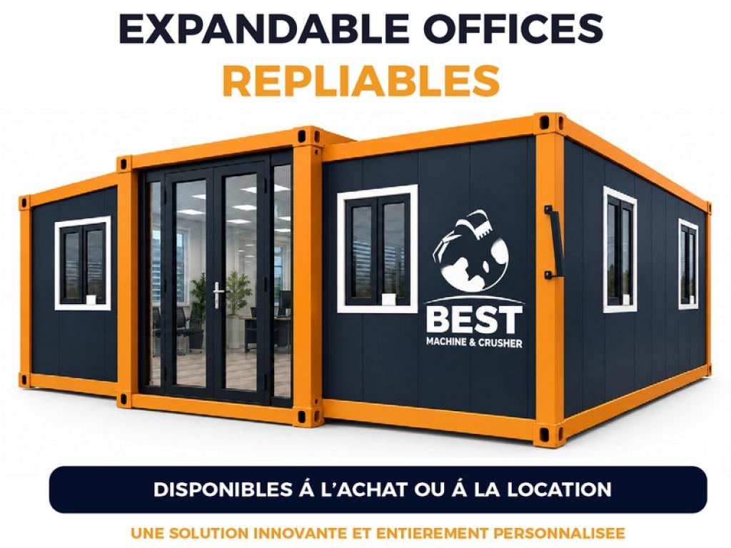 CONTENEUR REPLIABLE OFFICE : le bureau dépliable haut de gamme sur site