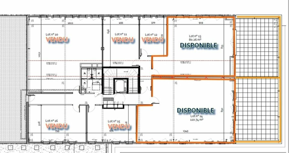 Bureau 80m² à vendre proche Salon de Provence avec parking