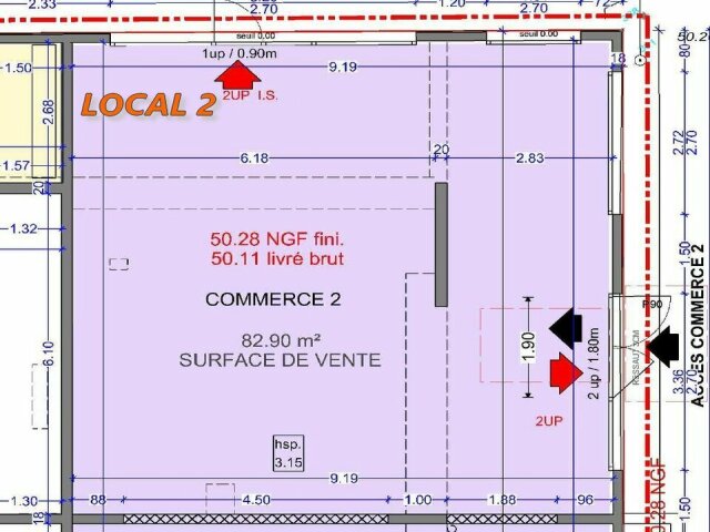Local neuf à vendre à Miramas 83m²