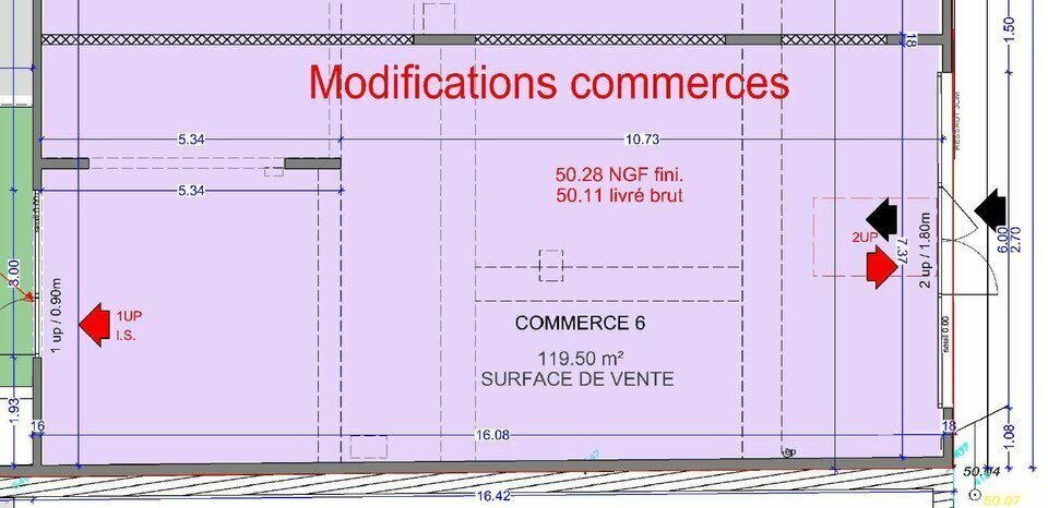 Murs neuf à vendre à Miramas 120m²