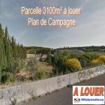 Location terrain avec bureau et hangar à Plan de Campagne