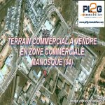 Terrain situé en zone commerciale à vendre à Manosque